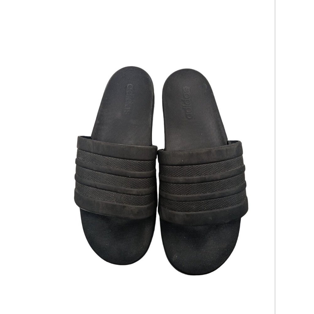 Adidas Adilette slides black comfort mens slip on casual comfortable sandal 9